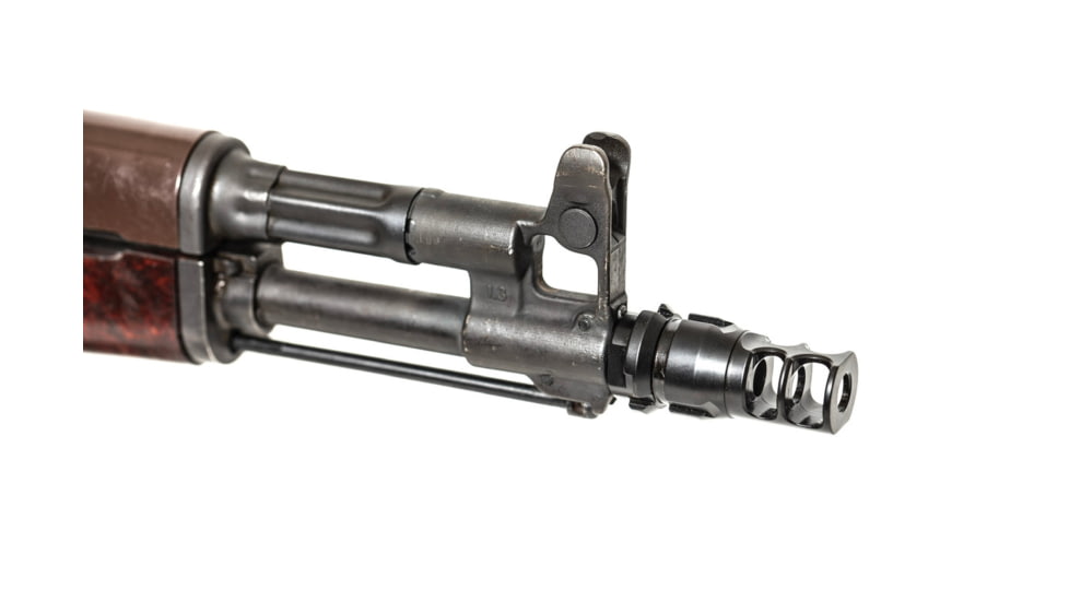 JMac Customs 2C 14-1LH Face Muzzle Brake with Keymount - KeyMicro, Black Nitride, RRD-2C-14F-KM