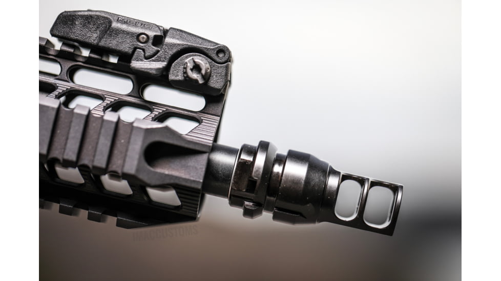 JMac Customs 2C 5/8-24 2-Port Muzzle Brake with Keymount, RRD-2C-30S-KM