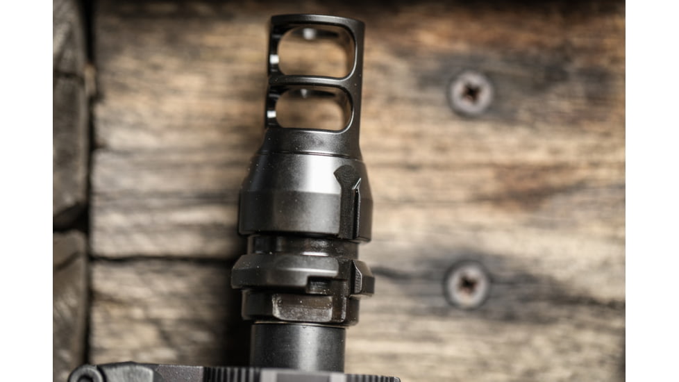 JMac Customs 2C 5/8-24 2-Port Muzzle Brake with Keymount, RRD-2C-30S-KM