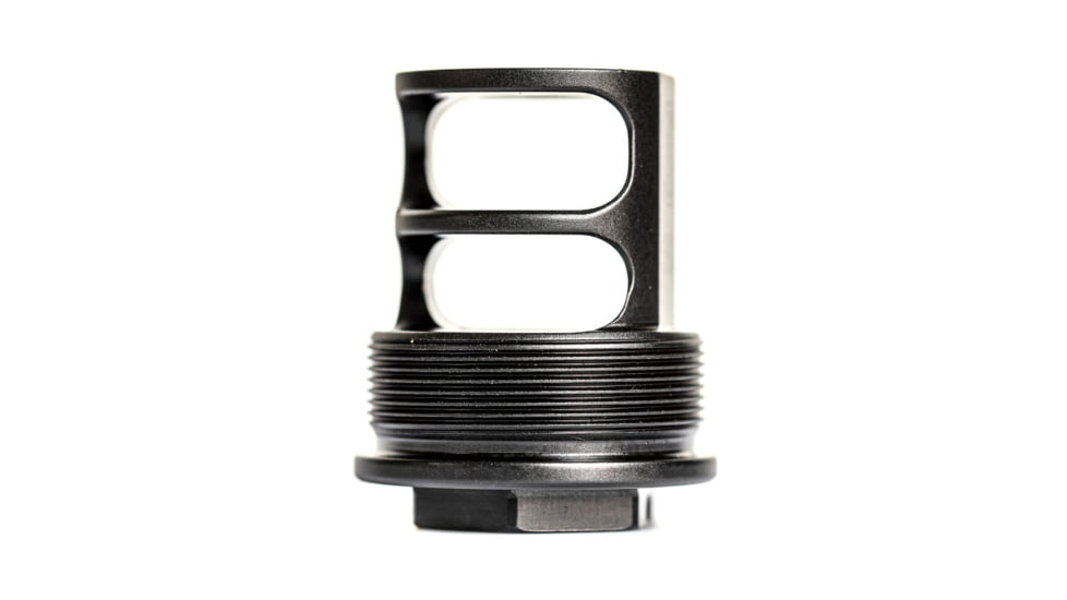 JMac Customs 2C 5/8-24 X12 2-Port Muzzle Brake with Alpha Suppressor Mount, RRD-2C-30S-X12