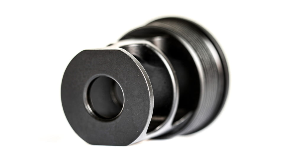 JMac Customs 2C 5/8-24 X12 2-Port Muzzle Brake with Alpha Suppressor Mount, RRD-2C-30S-X12