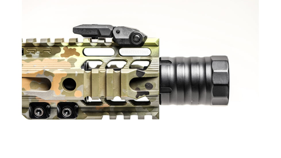 JMac Customs 2C 5/8-24 X12 .45 Cal 2-Port Muzzle Brake with Alpha Suppressor Mount, RRD-2C-30S-X12-45