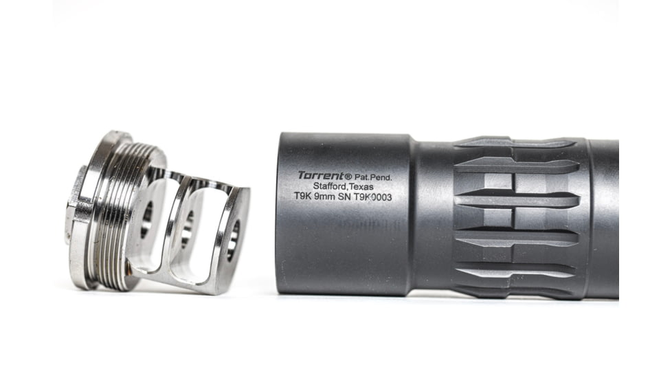 JMac Customs 2C 5/8-24 X37 2-Port Muzzle Brake with Bravo Suppressor Mount, RRD-2C-30S-X37