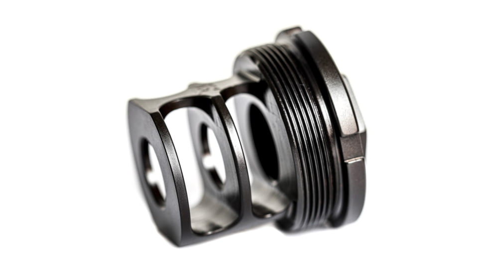 JMac Customs 2C 5/8-24 X37 2-Port Muzzle Brake with Bravo Suppressor Mount, RRD-2C-30S-X37