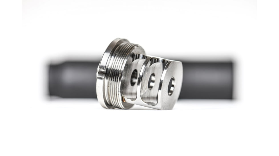 JMac Customs 2C 5/8-24 X37 2-Port Muzzle Brake with Bravo Suppressor Mount, RRD-2C-30S-X37