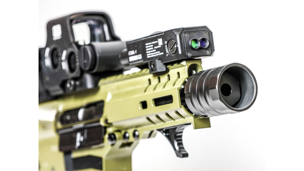 JMac Customs 360 1/2-28 X37 Muzzle Brake with Bravo Suppressor Mount and Blast Shield, Black Nitride, RRD-360-28S-X37+BDS-37