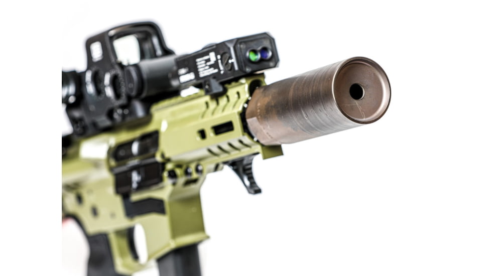 JMac Customs 360 1/2-28 X37 Muzzle Brake with Bravo Suppressor Mount and Blast Shield, Black Nitride, RRD-360-28S-X37+BDS-37