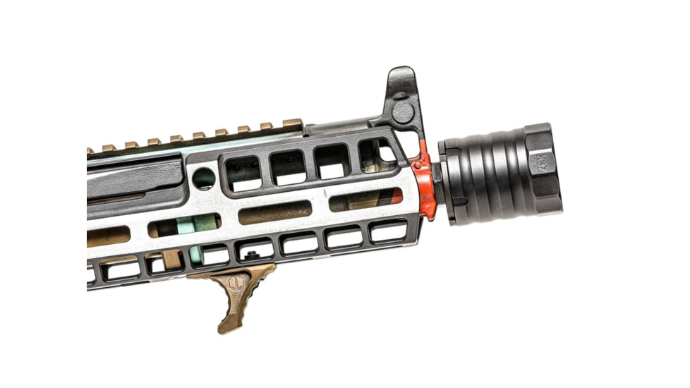 JMac Customs 360 14-1LH Muzzle Brake with Bravo Suppressor Mount, Facemount X37, RRD-360HD-14F-X37