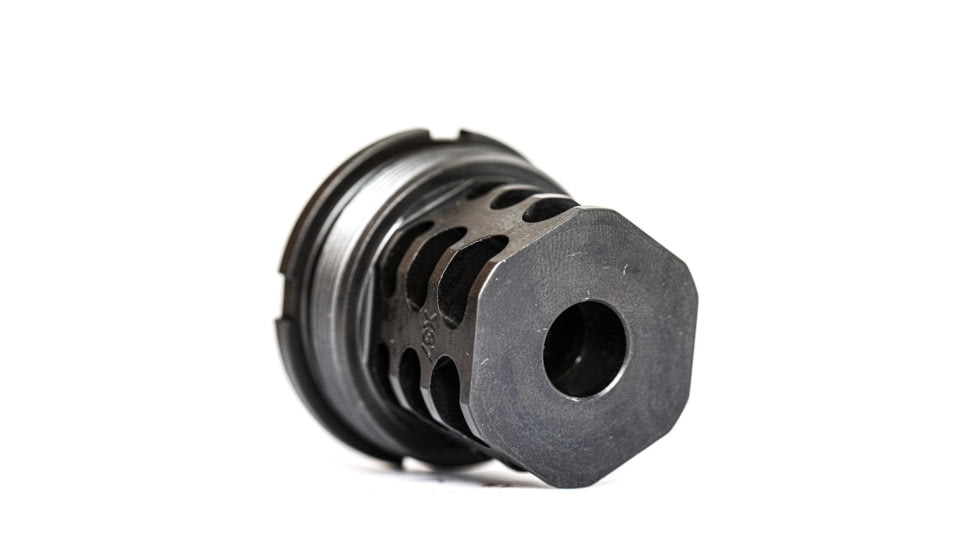 JMac Customs 360 14-1LH Muzzle Brake with Bravo Suppressor Mount, Facemount X37, RRD-360HD-14F-X37