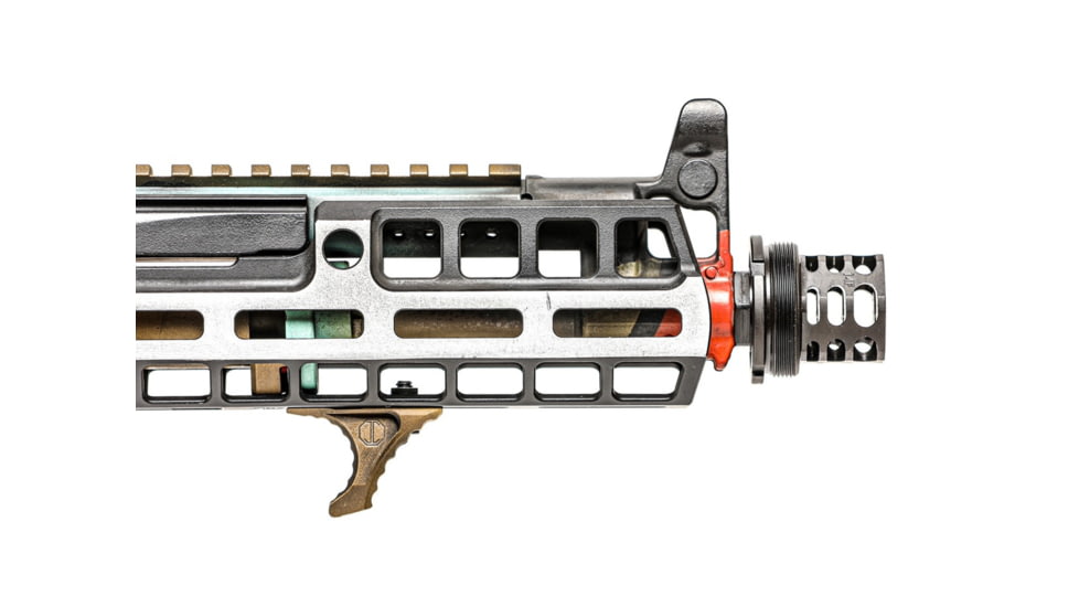 JMac Customs 360 14-1LH Muzzle Brake with Bravo Suppressor Mount, Facemount X37, RRD-360HD-14F-X37