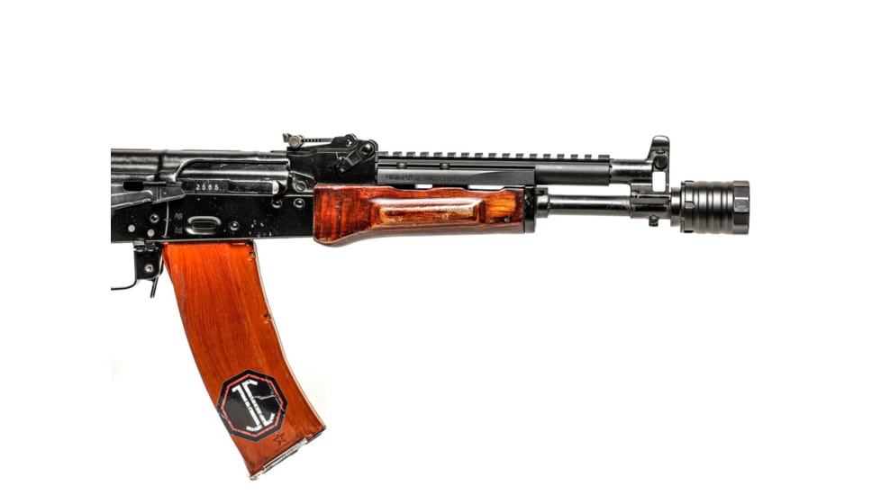 JMac Customs 360 24-1.5 Muzzle Brake with Bravo Suppressor Mount and Blast Shield, Facemount X37, RRD-360-24F-X37+BDS-37