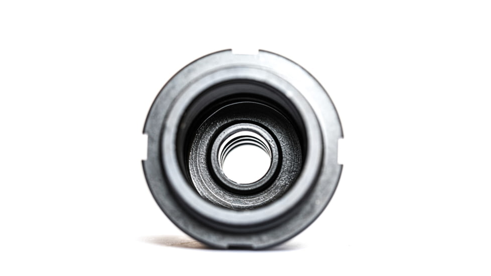 JMac Customs 360 24-1.5 Muzzle Brake with Bravo Suppressor Mount and Blast Shield, Facemount X37, RRD-360-24F-X37+BDS-37