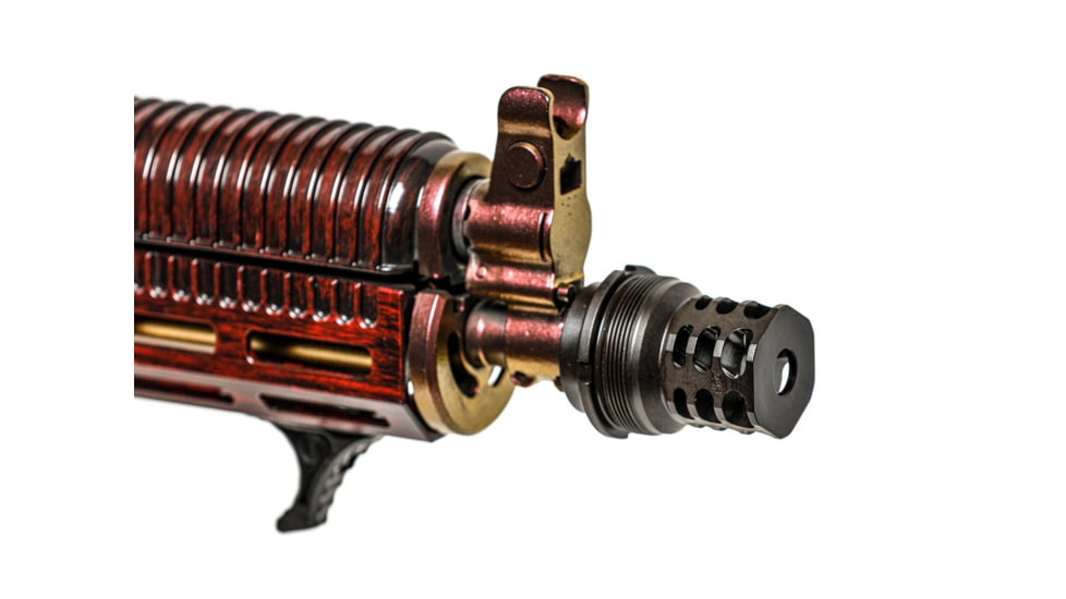 JMac Customs 360 24-1.5 Muzzle Brake with Bravo Suppressor Mount and Blast Shield, Facemount X37, RRD-360-24F-X37+BDS-37