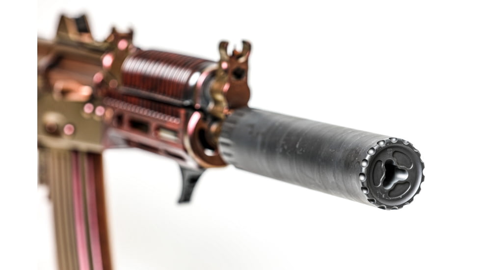 JMac Customs 360 24-1.5 Muzzle Brake with Bravo Suppressor Mount, Facemount X37, RRD-360-24F-X37