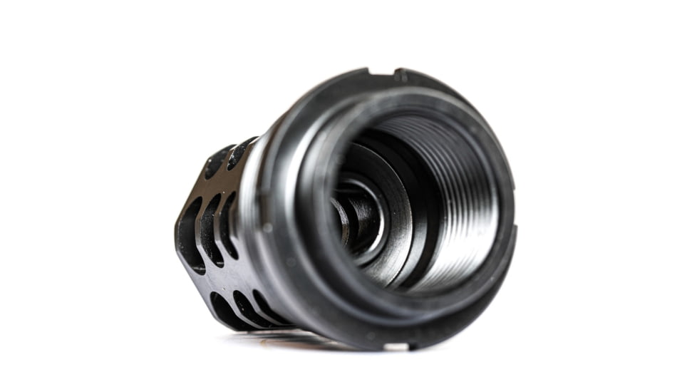 JMac Customs 360 24-1.5 Muzzle Brake with Bravo Suppressor Mount, Facemount X37, RRD-360-24F-X37