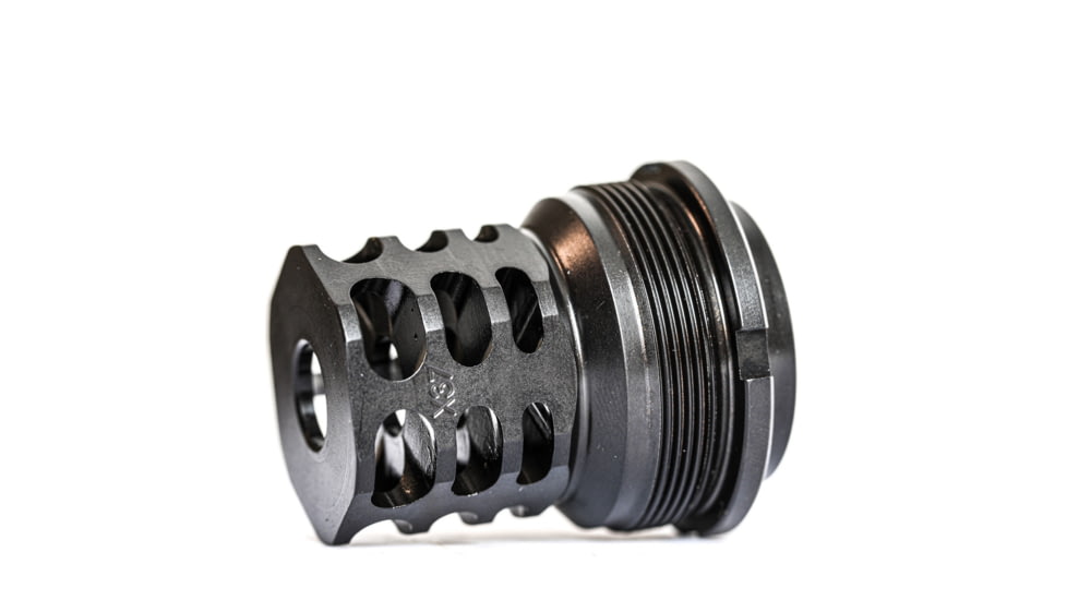 JMac Customs 360 26-1.5LH Muzzle Brake with Bravo Suppressor Mount, Facemount X37, RRD-360-26F-X37