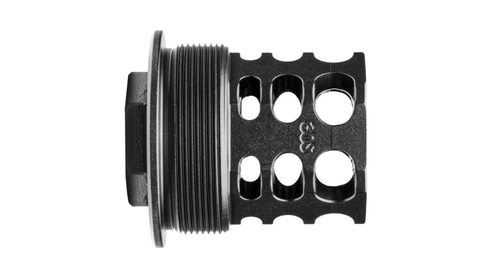 JMac Customs 360 5/8-24 X20 Muzzle Brake with Wolfman Suppressor Mount, Black Nitride, RRD-360-30S-X20
