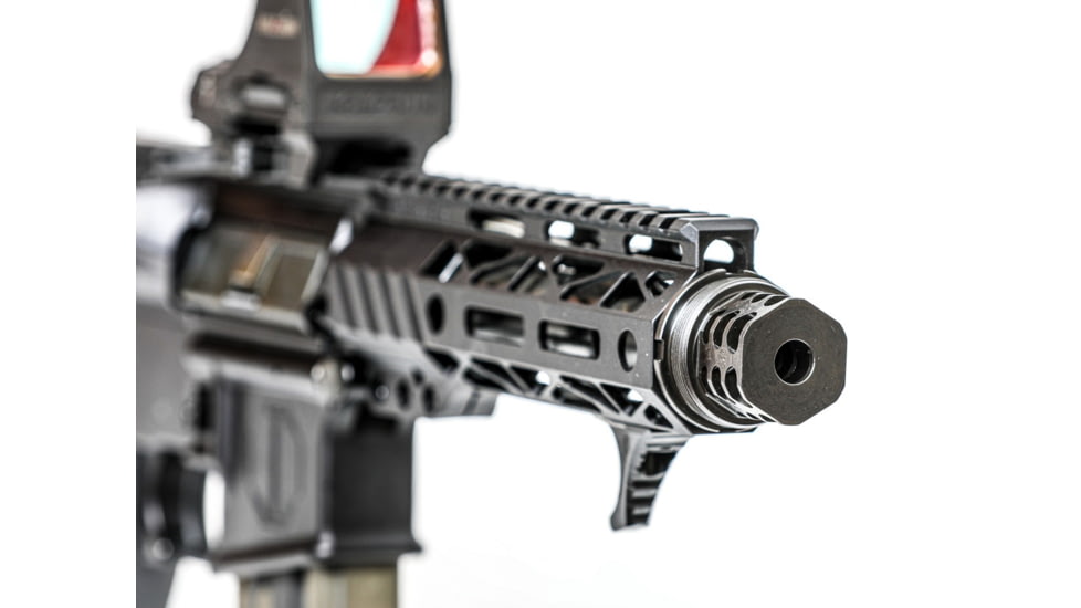 JMac Customs 360 5/8-24 X37 Muzzle Brake with Bravo Suppressor Mount, Black Nitride, RRD-360-30S-X37