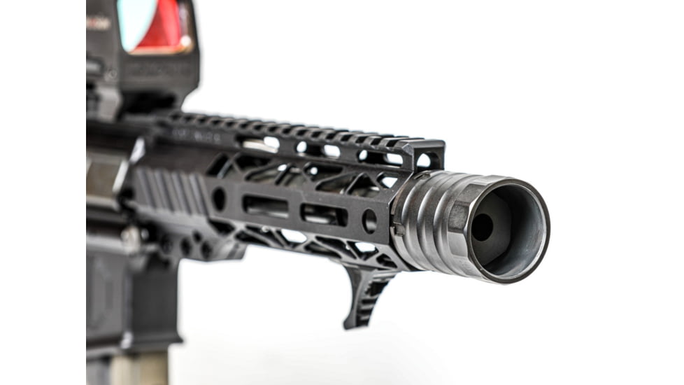 JMac Customs 360 5/8-24 X37 Muzzle Brake with Bravo Suppressor Mount, Black Nitride, RRD-360-30S-X37
