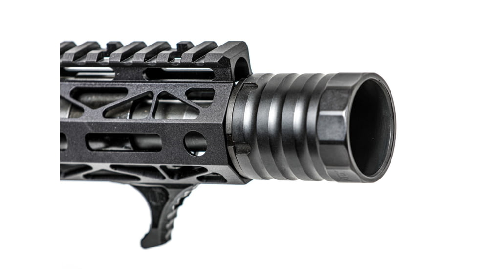 JMac Customs 360 5/8-24 X37 Muzzle Brake with Bravo Suppressor Mount, Black Nitride, RRD-360-30S-X37