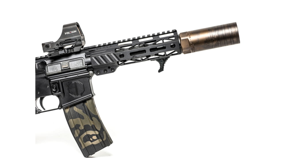 JMac Customs 360 5/8-24 X37 Muzzle Brake with Bravo Suppressor Mount, Black Nitride, RRD-360-30S-X37