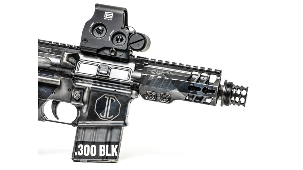 JMac Customs 360 5/8-24 X37 Muzzle Brake with Bravo Suppressor Mount, Black Nitride, RRD-360-30S-X37