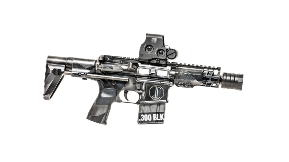 JMac Customs 360 5/8-24 X37 Muzzle Brake with Bravo Suppressor Mount, Black Nitride, RRD-360-30S-X37