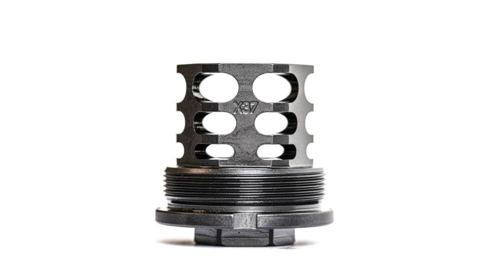 JMac Customs 360 5/8-24 X37 Muzzle Brake with Bravo Suppressor Mount, Black Nitride, RRD-360-30S-X37