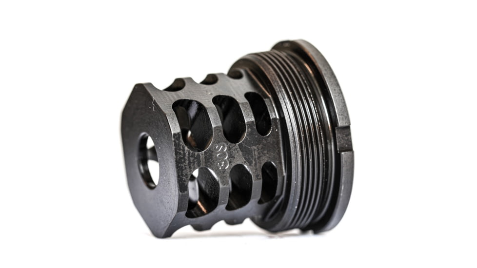 JMac Customs 360 5/8-24 X37 Muzzle Brake with Bravo Suppressor Mount, Black Nitride, RRD-360-30S-X37