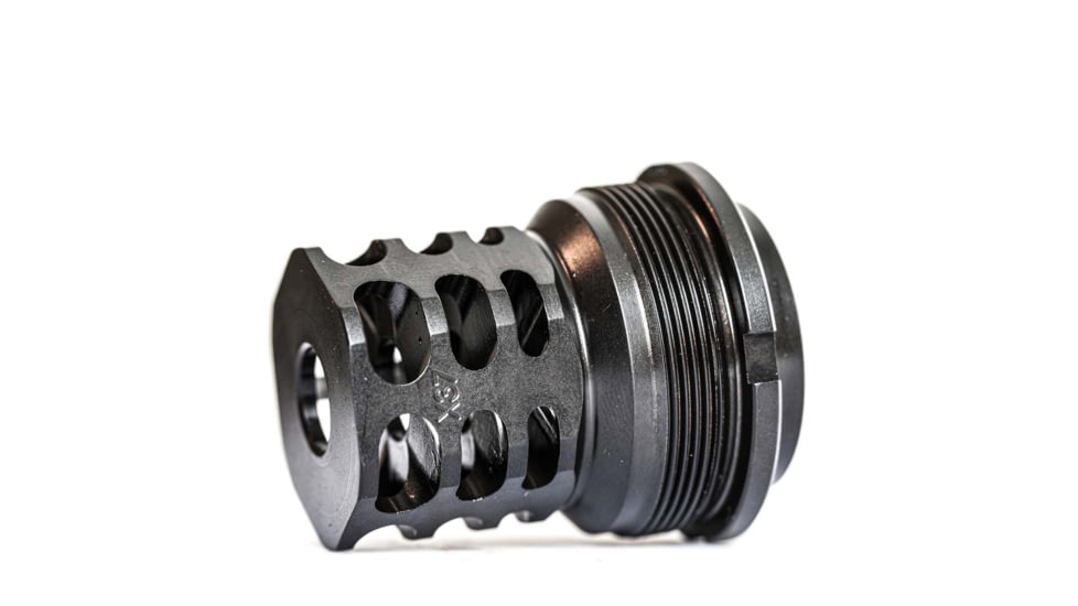 JMac Customs 360 26-1.5LH Muzzle Brake/Bravo Suppressor Mount, Black, RRD-360-26F-X37+9