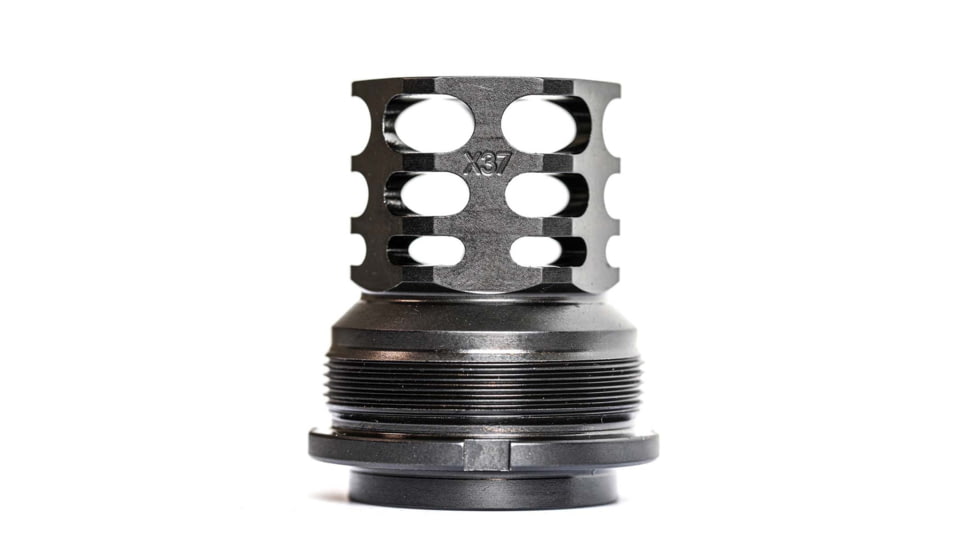 JMac Customs 360 26-1.5LH Muzzle Brake/Bravo Suppressor Mount, Black, RRD-360-26F-X37+9