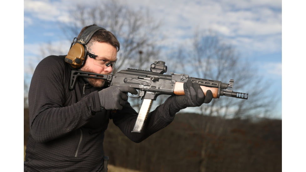 JMac Customs 4C 1/2-28 Slim 9mm 4-Port Muzzle Brake, Black Nitride, RRD-4C-28-S-9