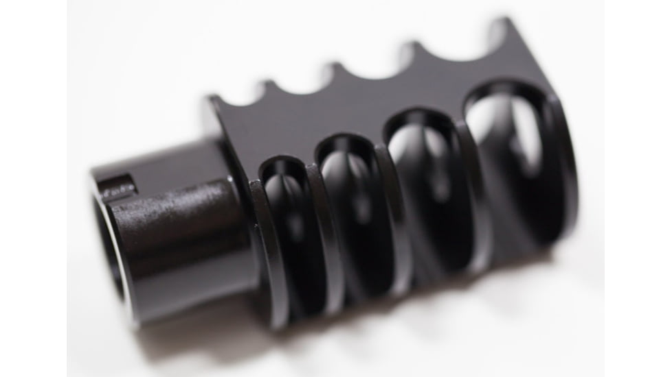 JMac Customs 4C 14-1LH 4-Port Muzzle Brake, Black Nitride, RRD-4C-14