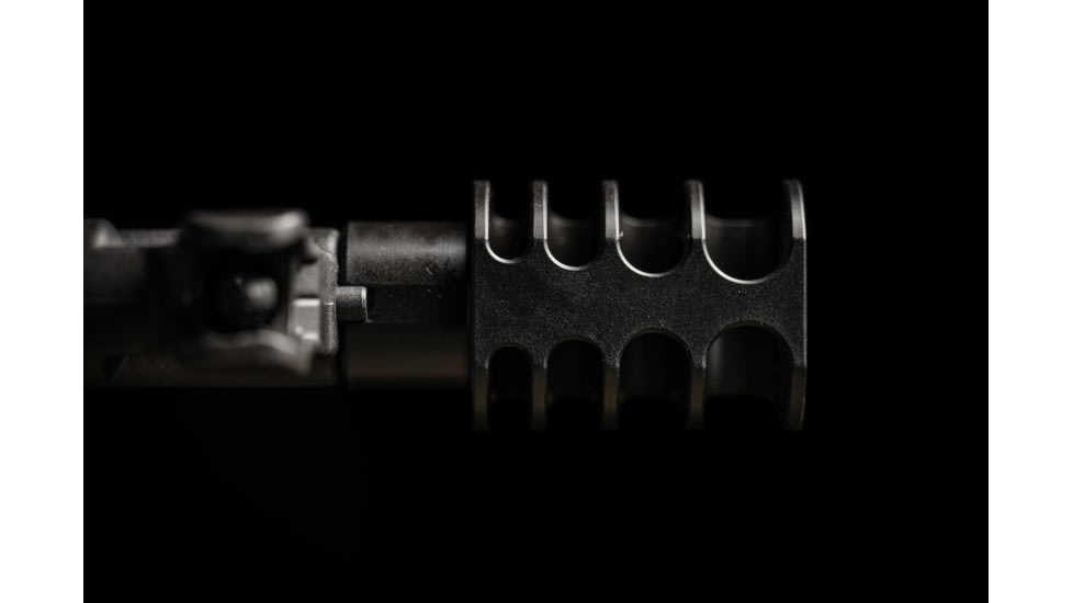 JMac Customs 4C 14-1LH 4-Port Muzzle Brake, Black Nitride, RRD-4C-14