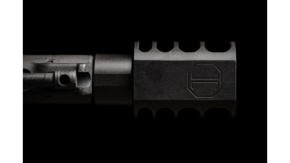 JMac Customs 4C 14-1LH 4-Port Muzzle Brake, Black Nitride, RRD-4C-14