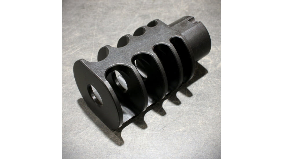 JMac Customs 4C 14-1LH 4-Port Muzzle Brake, Black Nitride, RRD-4C-14