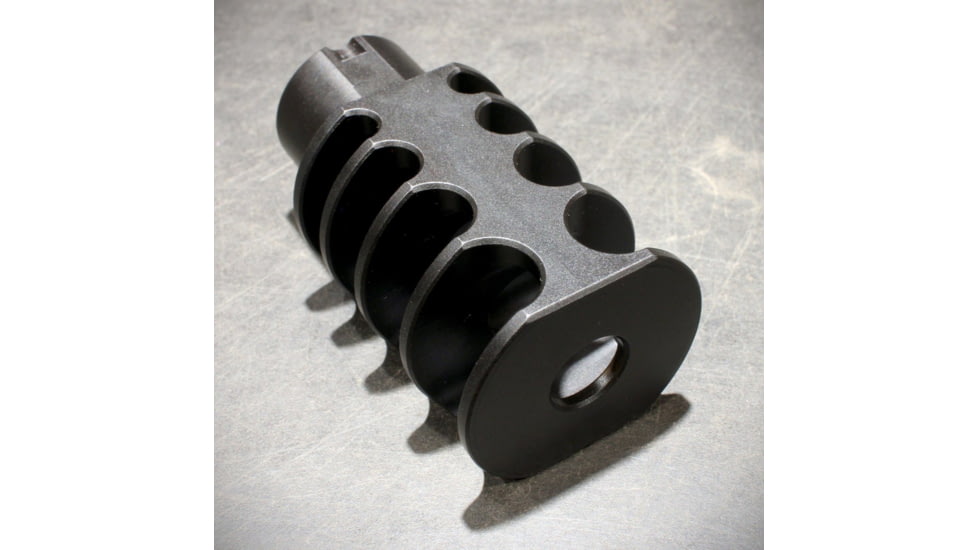 JMac Customs 4C 14-1LH 4-Port Muzzle Brake, Black Nitride, RRD-4C-14