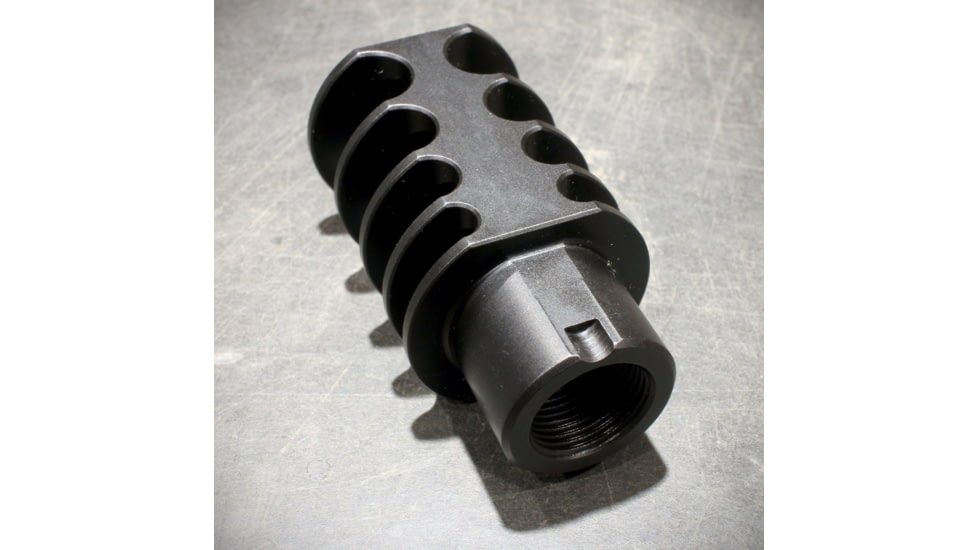 JMac Customs 4C 14-1LH 4-Port Muzzle Brake, Black Nitride, RRD-4C-14