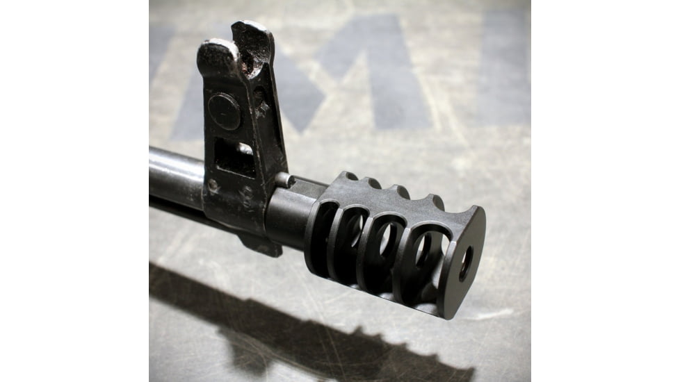 JMac Customs 4C 14-1LH 4-Port Muzzle Brake, Black Nitride, RRD-4C-14