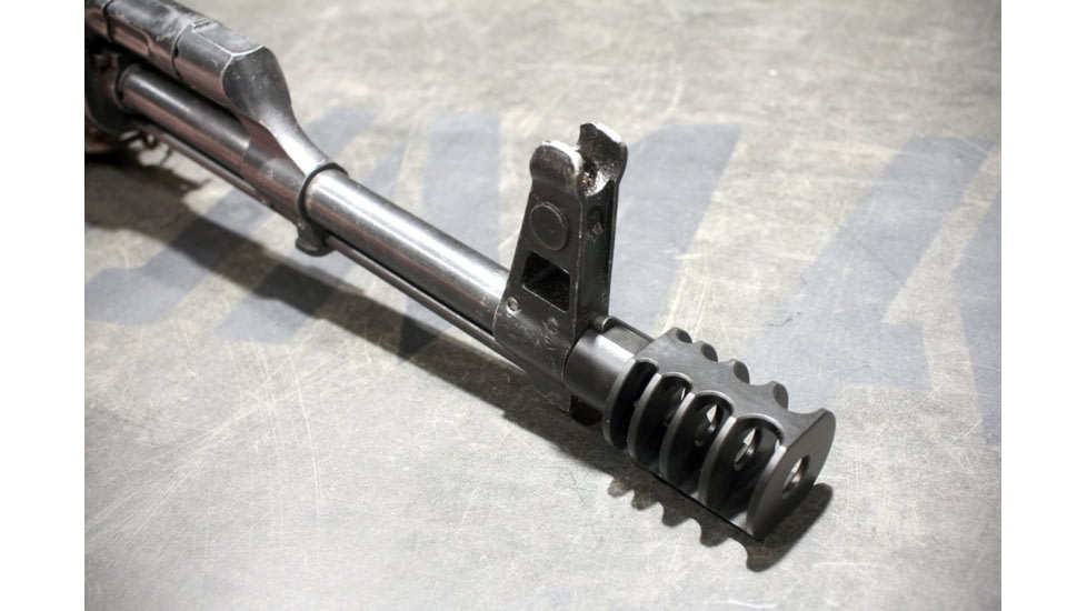 JMac Customs 4C 14-1LH 4-Port Muzzle Brake, Black Nitride, RRD-4C-14