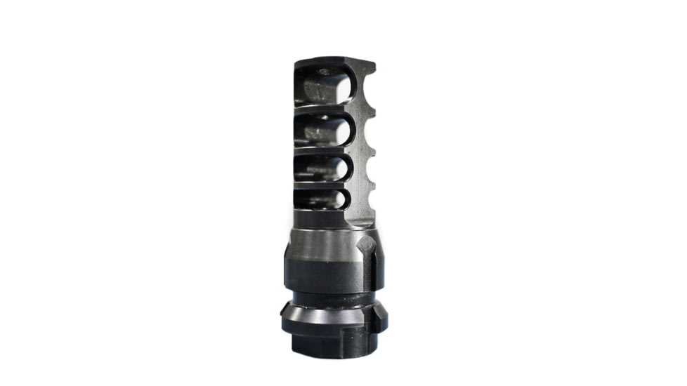 JMac Customs 4C 14-1LH 4-Port Muzzle Brake with KeyMount, Black Nitride, RRD-4C-14F-KM