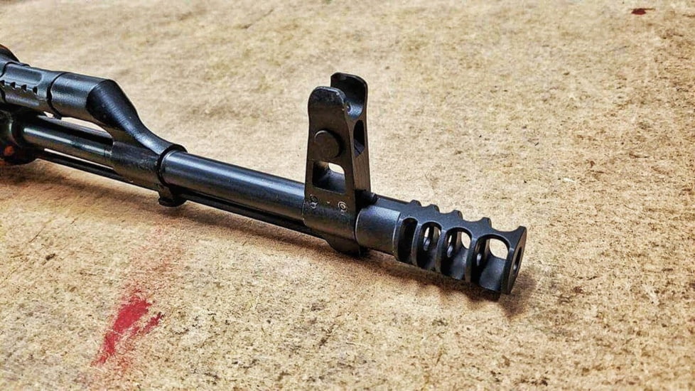 JMac Customs 4C 14-1LH Slim 4-Port Muzzle Brake, Black Nitride, RRD-4C-14-S