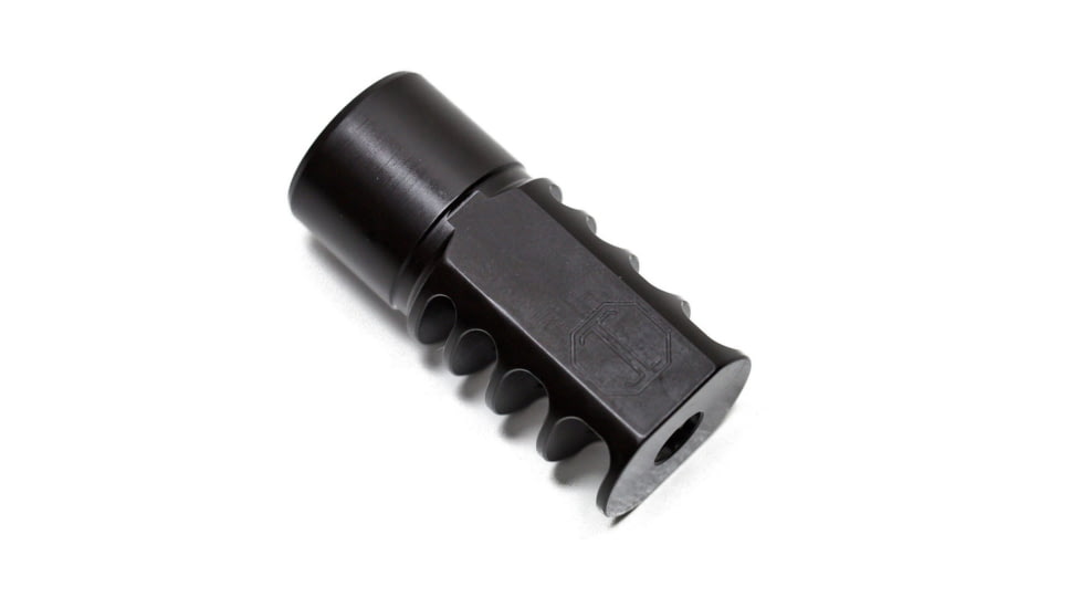 JMac Customs 4C 24-1.5 4-Port Muzzle Brake, Black Nitride, Black, RRD-4C-24