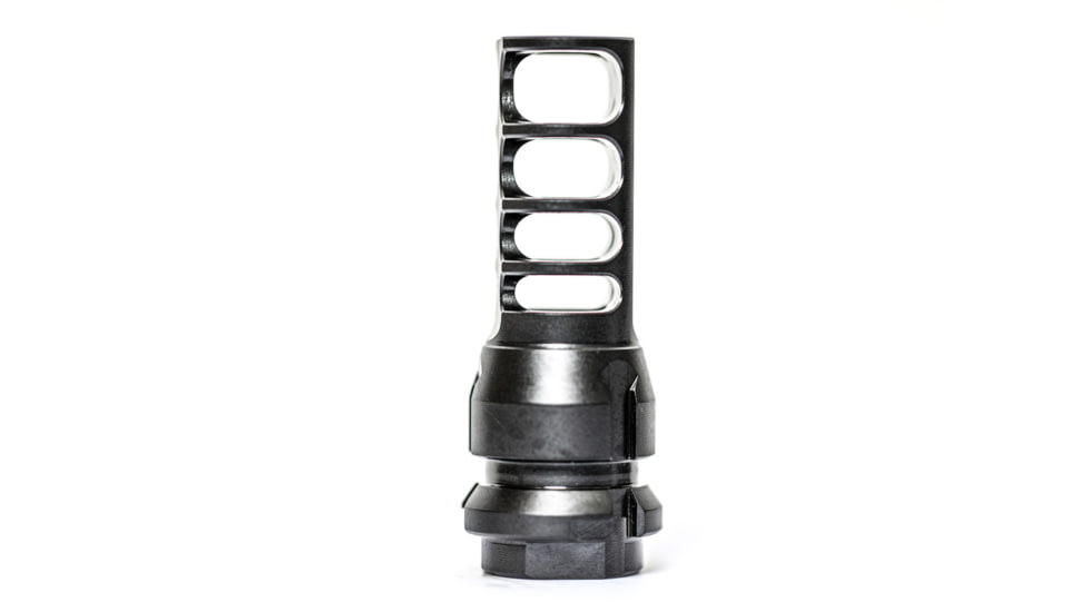 JMac Customs 4C Galil 13x1 4-Port Muzzle Brake with KeyMount, Black Nitride, RRD-4C-13RS-KM