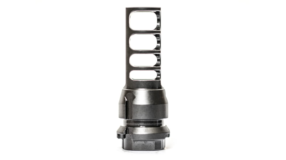 JMac Customs 4C Galil 13x1 4-Port Muzzle Brake with KeyMount, Black Nitride, Black, RRD-4C-13RS-KM
