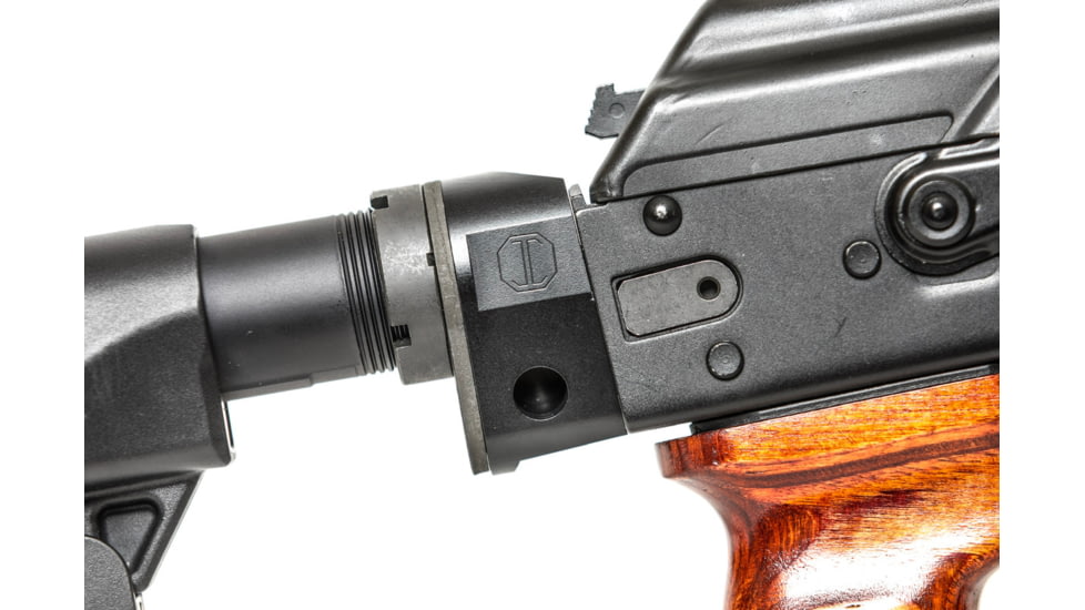 JMac Customs Buffer Tube Adapter for 5.5mm Folding AKs, Hard Coat Anodized, Black, MOD-2-5.5