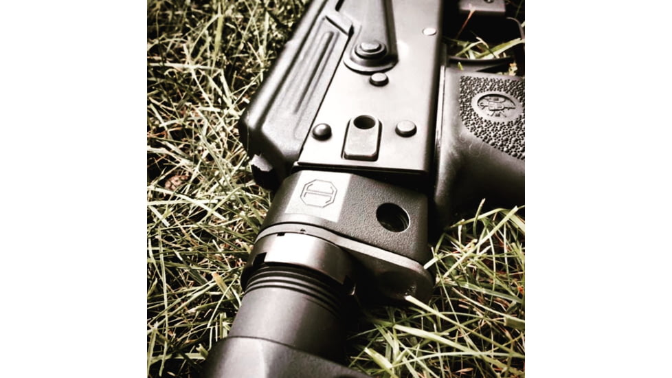 JMac Customs Buffer Tube Adapter for 4.5mm Folding AKs, Hard Coat Anodized, Black, MOD-2-4.5