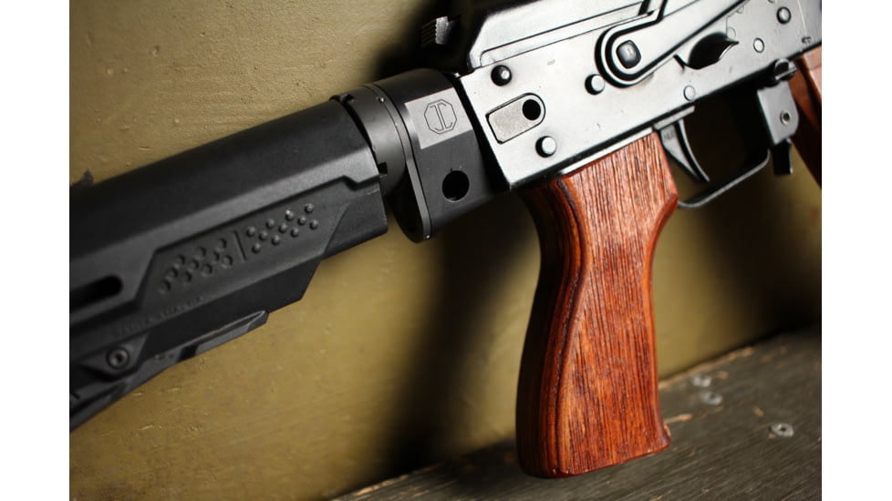 JMac Customs Buffer Tube Adapter for 4.5mm Folding AKs, Hard Coat Anodized, MOD-2-4.5