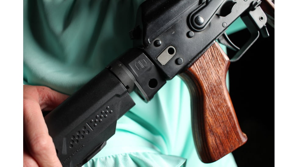 JMac Customs Buffer Tube Adapter for 4.5mm Folding AKs, Hard Coat Anodized, MOD-2-4.5