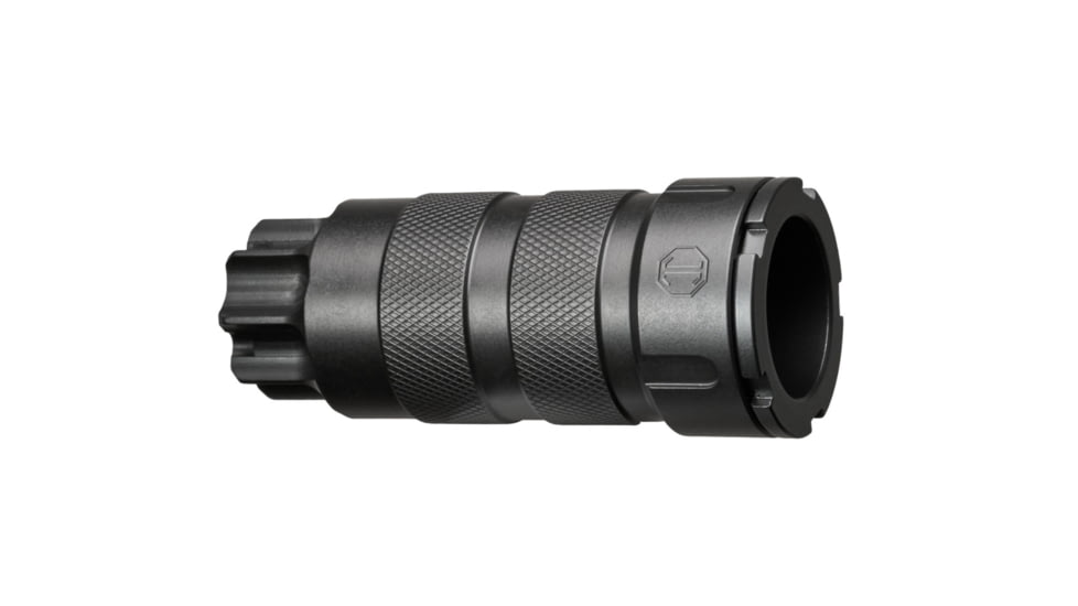 JMac Customs FRD-28S Flash Reduction Device w/ Cone, 1/2-28, 5.56 Cone, Black, FRD28S13720FCX20556